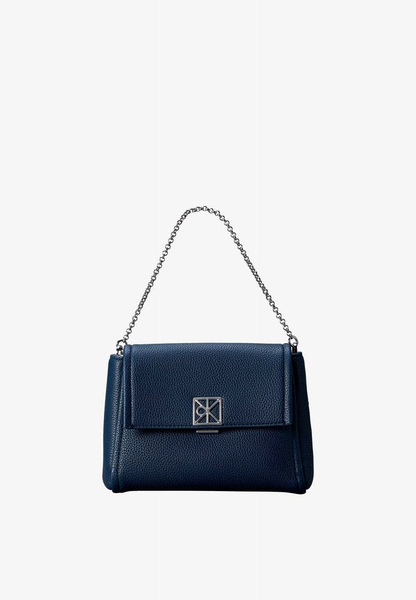 Calvin Klein EMBLEM PEBBLE CROSSBODY 20 - Handbag - key largo