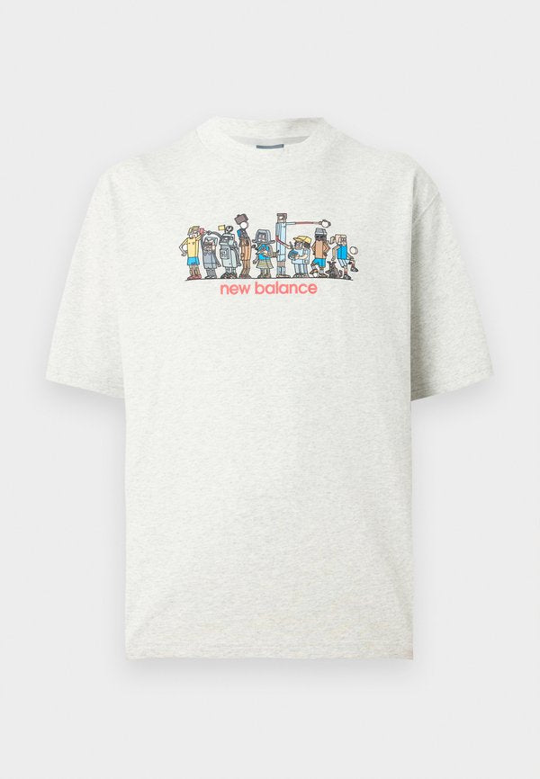 New Balance GHICA LINE UP  - Print T-shirt - ash heather