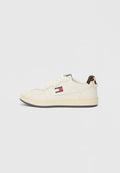 Tommy Jeans ARCHIVE COURT COW PRINT LEATHER TRAINERS