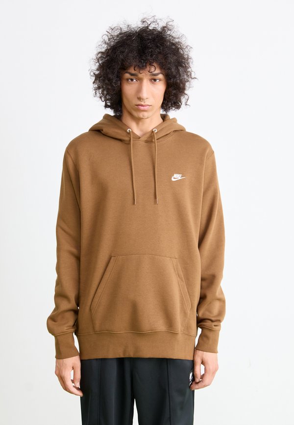 Nike Sportswear CLUB HOODIE - Hoodie - mosswood brown