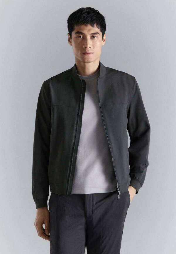 Mango Bomber Jacket - dark grey
