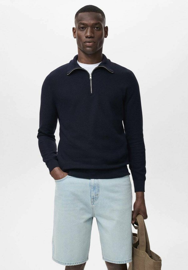 Mango WITH ZIPPER COLLAR - Jumper - royal blue