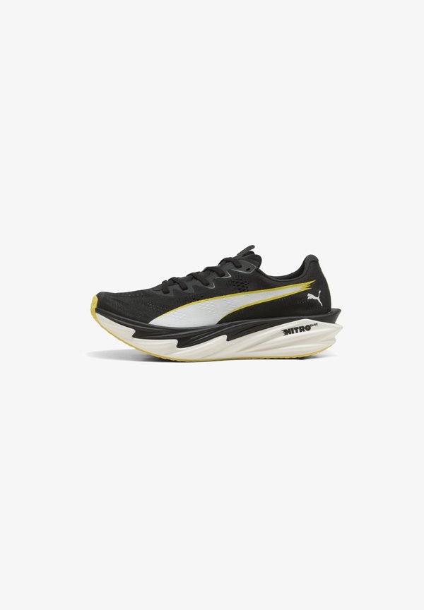 Puma DEVIATE NITRO ELITE 4 HYROX - Training shoe - black-vibrant yellow