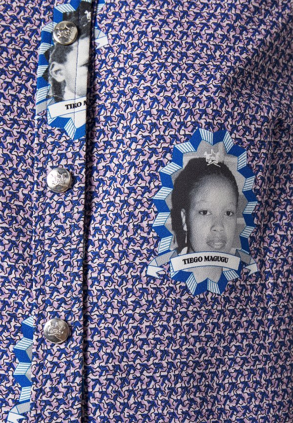 Thebe Magugu MAGUGU HEIRLOOM BLOUSE WHITE COLLAR CUFF