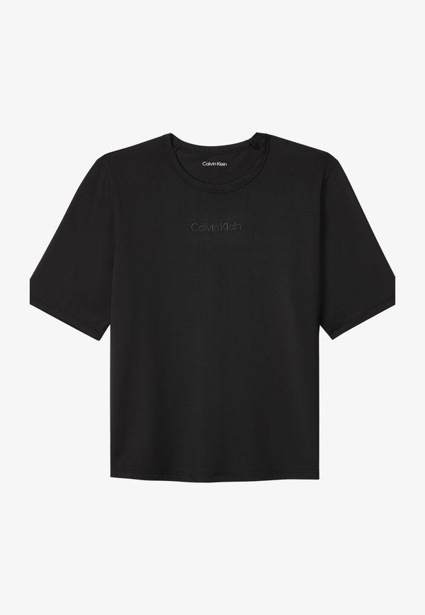 Calvin Klein ICON SPORT ACTIVE TEE - Print T-shirt - black