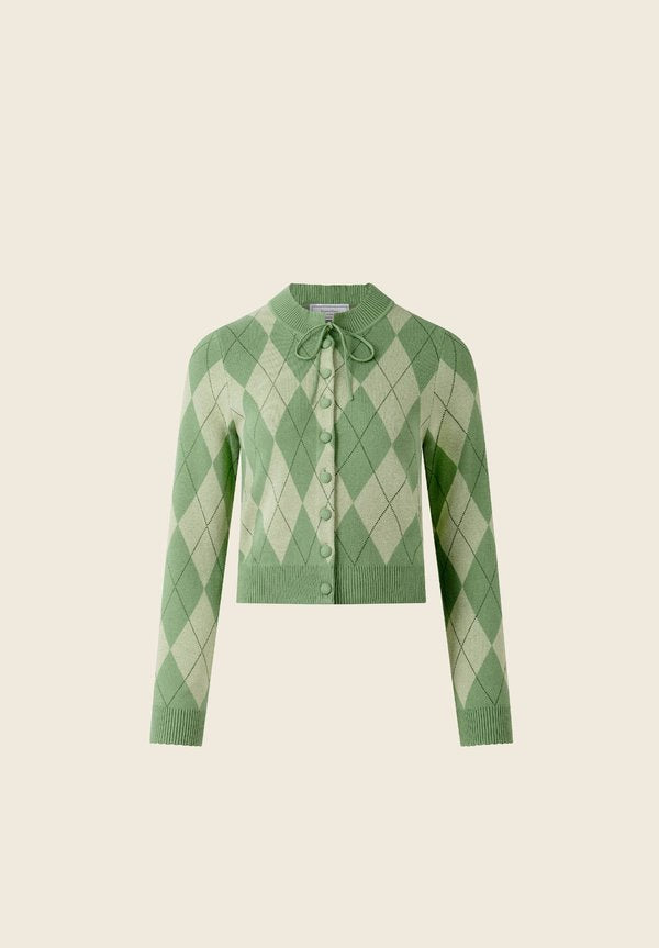 House of Sunny ARGYLE LOUNGE CARDIGAN