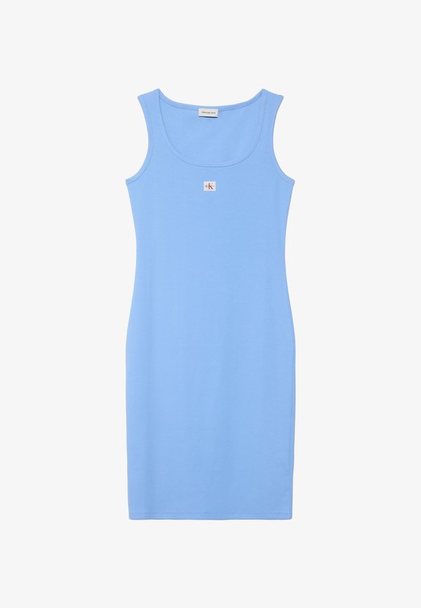 Calvin Klein Jeans BABY LABEL SQUARE  - Jersey dress - blue descent