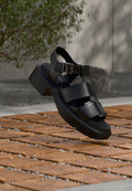 Calvin Klein Platform sandals - triple black