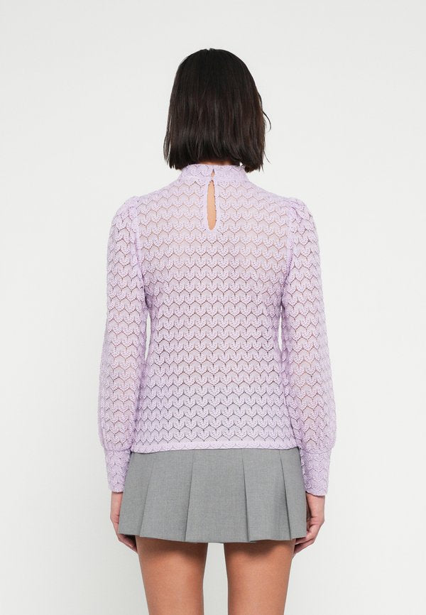JDY JDYAVERY L/S LACE TOP JRS NOOS