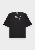 Puma ESS GRAPHICS LEO LUXE BEDAZZLED TEE - Print T-shirt - black