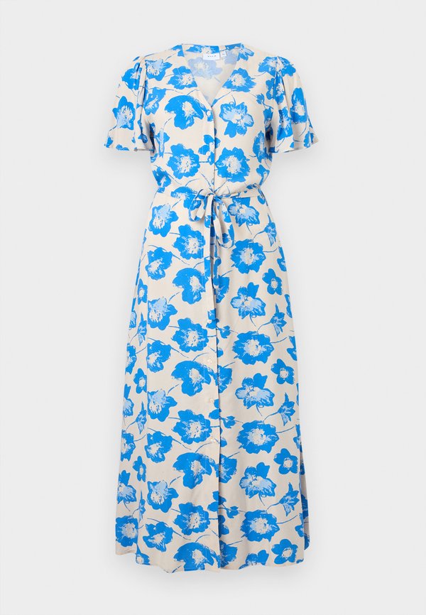 VILA VIPERRY V NECK MIDI DRESS