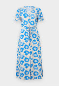 VILA VIPERRY V NECK MIDI DRESS
