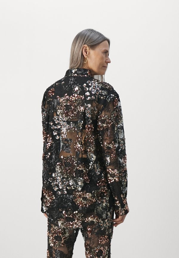 AKNVAS CARA EMBROIDERED BUTTON DOWN