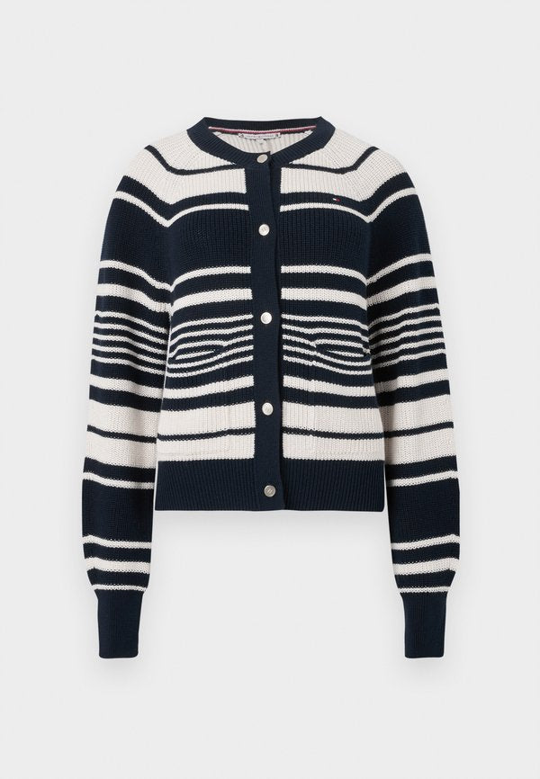 Tommy Hilfiger GOLD-TONE BUTTON RELAXED CARDIGAN