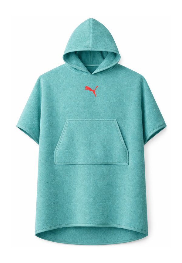 Puma PUMA UNISEX BADEPONCHO PONCHO MIT KAPUZE STRAND SAUNA 660009 - Dressing gown - green