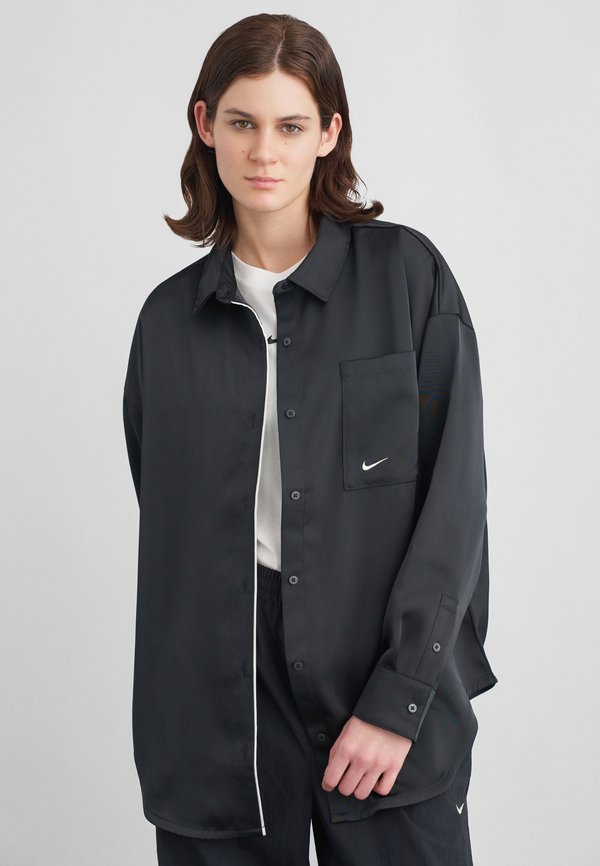 Nike Sportswear Button-down blouse - black/sail