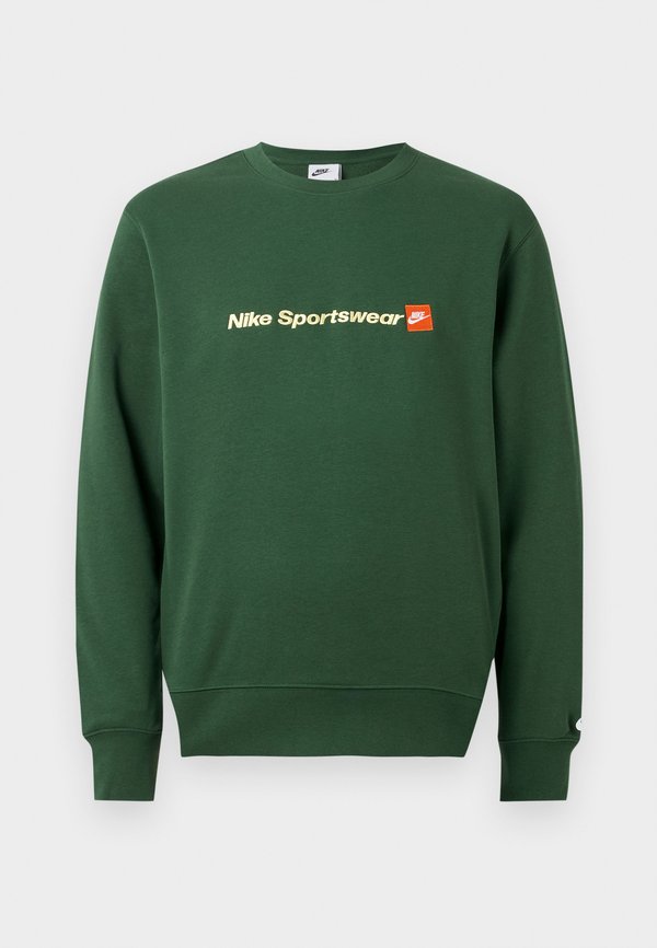 Nike Sportswear CLUB CREW PLAY - Sweatshirt - fir/white
