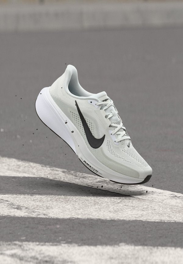 Nike Performance AIR ZOOM PEGASUS 42 - Road running shoes - white/black/photon dust