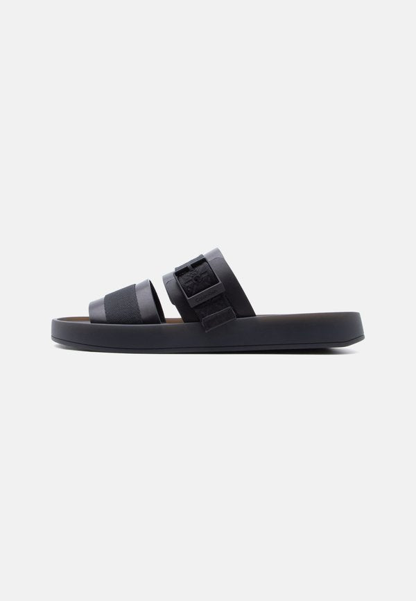 Calvin Klein ERGON BUCKLE - Mules - triple black