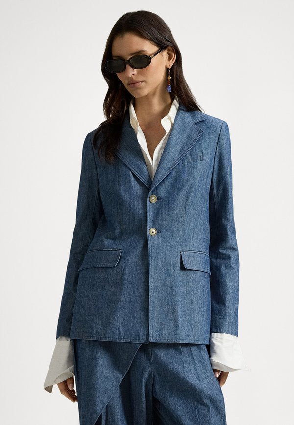 Polo Ralph Lauren SINGLE-BREASTED CHAMBRAY BLAZER