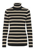 Soaked in Luxury SLSpina Striped Rollneck