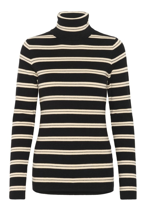 Soaked in Luxury SLSpina Striped Rollneck
