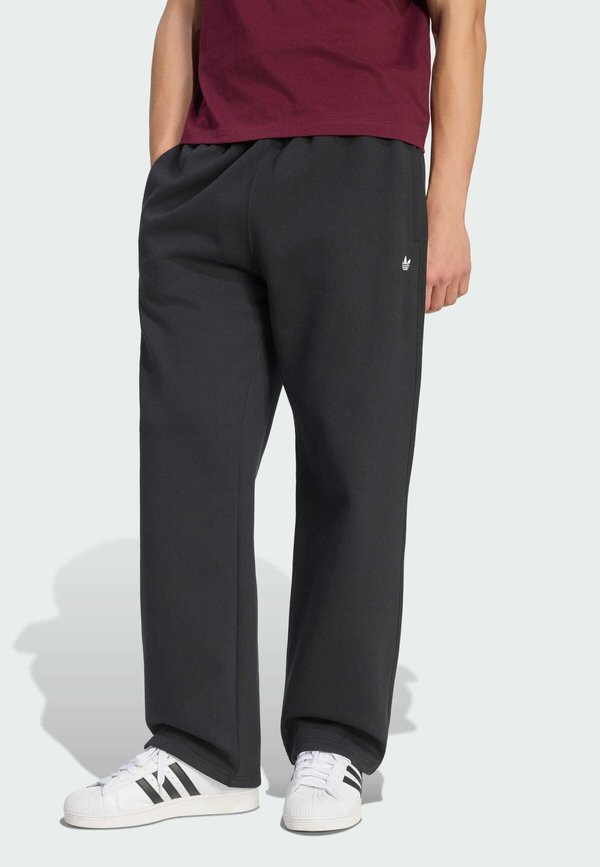 adidas Originals TREFOIL ESSENTIALS OPEN HEM PANTS - Tracksuit bottoms - black