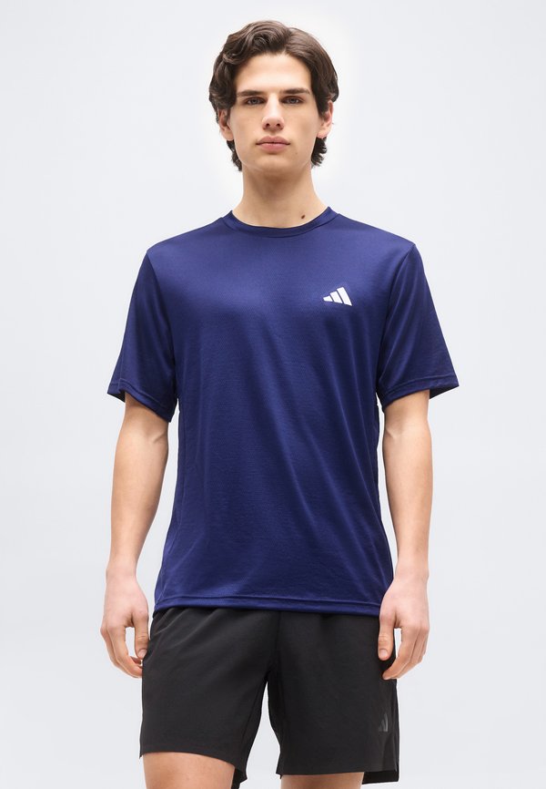adidas Performance WORKOUT ESSENTIALS FEELREADY NOVELTY - Sports T-shirt - dark blue melange
