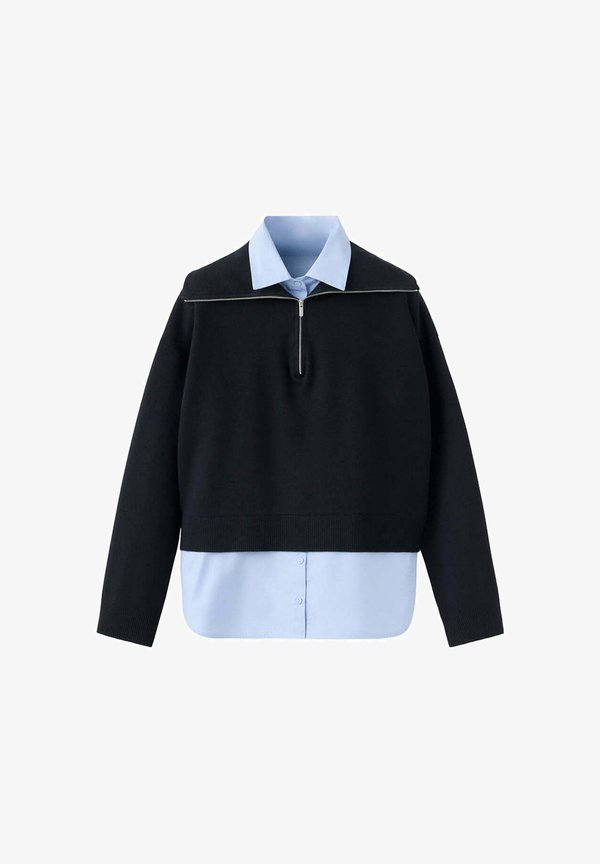 Mango ADULT - Button-down blouse - royal blue