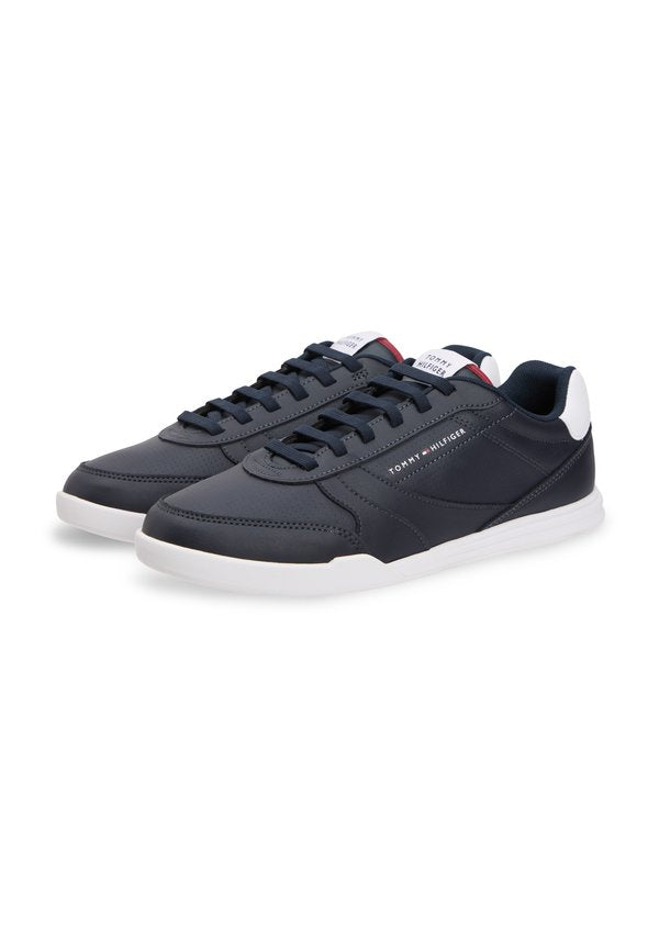 Tommy Hilfiger CONTRAST HEEL TRAINERS WITH LEATHER