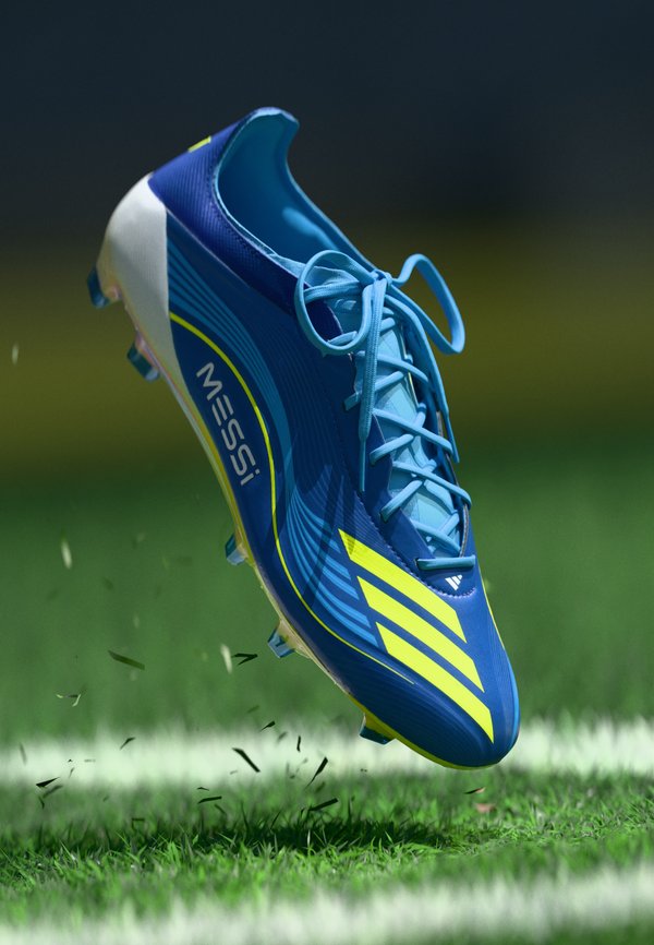 adidas Performance F50 MESSI ELITE FIRM GROUND FOOTBALL BOOTS - Firm-ground football boots - team royal blue/solar yellow/semi blue burst