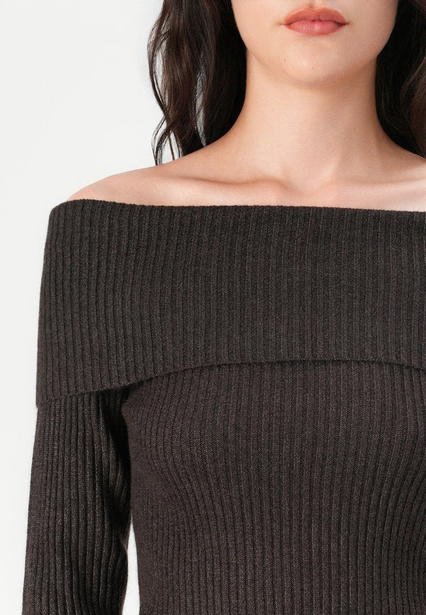 ONLY ONLKATIA LS OFF SHOULDER KNT NOOS