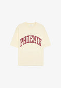 Bershka BOXY FIT PRINTED - T-SHIRT - Print T-shirt - beige