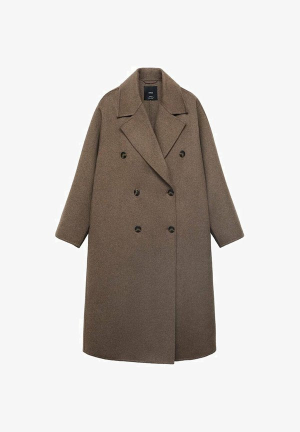 Mango Classic coat - medium brown