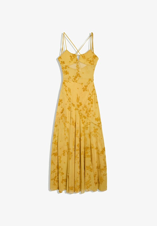 Bershka DRESS - Day dress - mottled light yellow