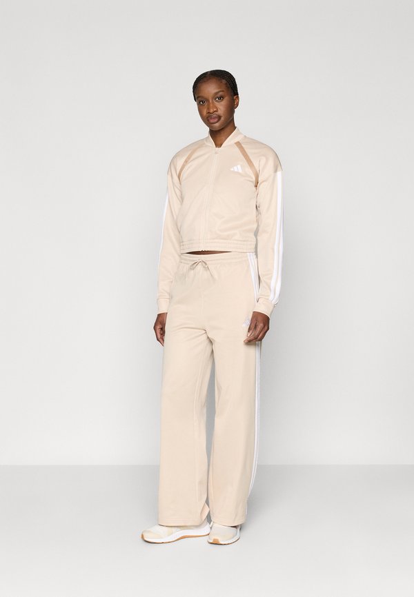 adidas Sportswear TEAMSPORT - Tracksuit - crystal linen/white
