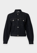 Tommy Hilfiger FLAG EMBROIDERY PLEATED DENIM JACKET