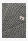Calvin Klein WAFFLE QUARTER ZIP - Jumper - pe medium grey heather