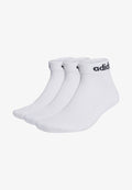 adidas Performance LINEAR CUSHIONED 3 PACK - Sports socks - white/black