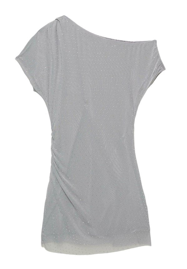 PULL&BEAR SHORT WITH DIAMANTE AND TIE DETAIL