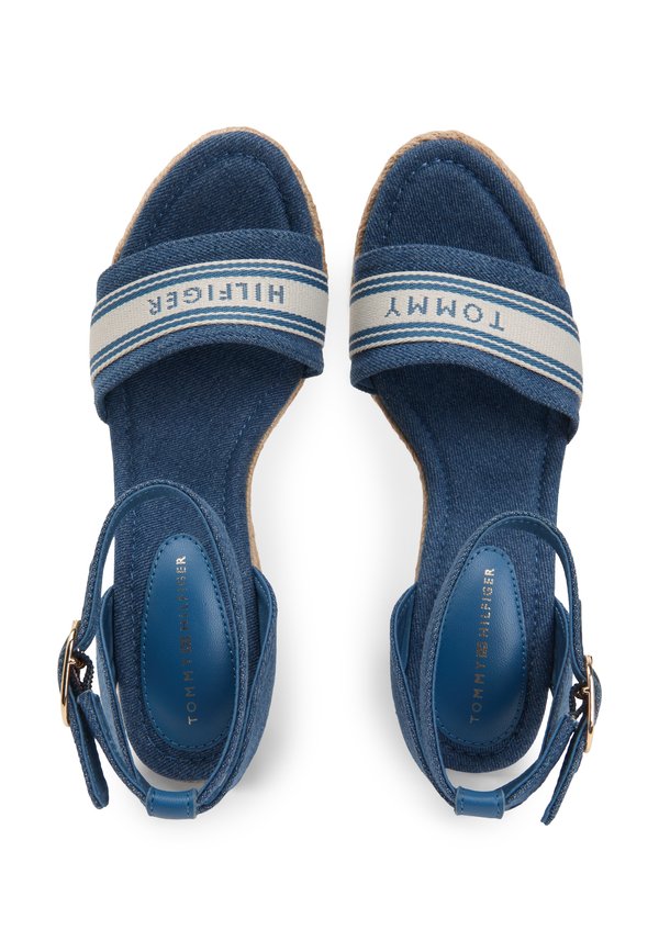 Tommy Hilfiger CANVAS DENIM WEDGE ESPADRILLES