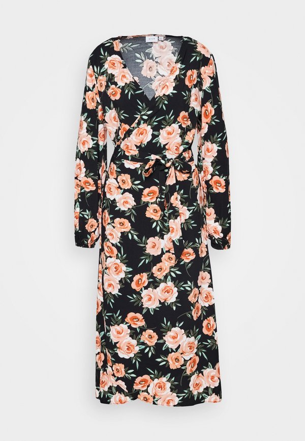 VILA VIDOTTIAS MIDI WRAP DRESS