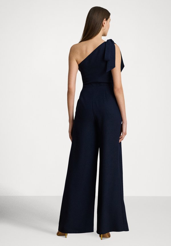 Lauren Ralph Lauren BOW TRIM CREPE ONE-SHOULDER JUMPSUIT
