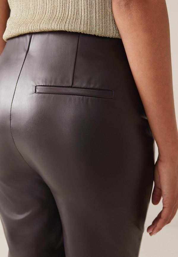 Next PU CROP KICKFLARE TROUSERS