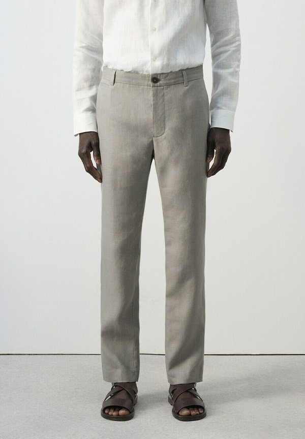 Mango ADULT - Trousers - mottled light grey