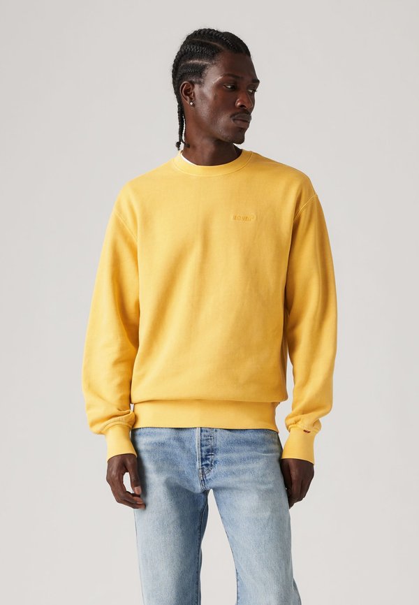 Levi's® AUTHENTIC CREW - Sweatshirt - garment dye ochre