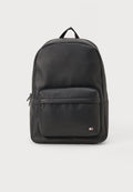 Tommy Hilfiger HILFIGER FLAG RIBBED POCKET DOME BACKPACK - Rucksack - black