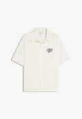 Bershka EMBROIDERED BOXY - Shirt - beige