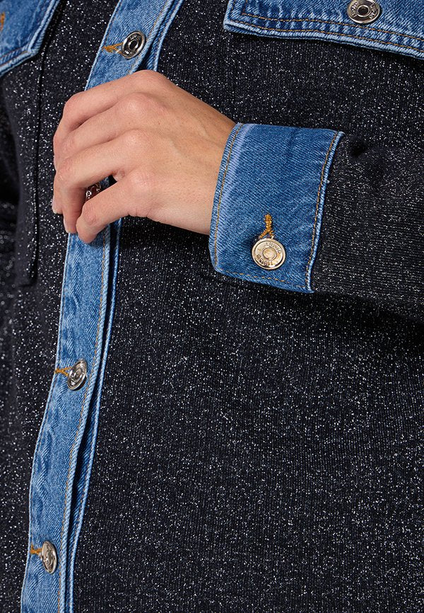 LIU JO ECS GIACCA CAMICIA FELPA DENIM