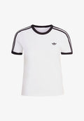 adidas Originals 3-STRIPES SLIM T-SHIRT - Print T-shirt - white black